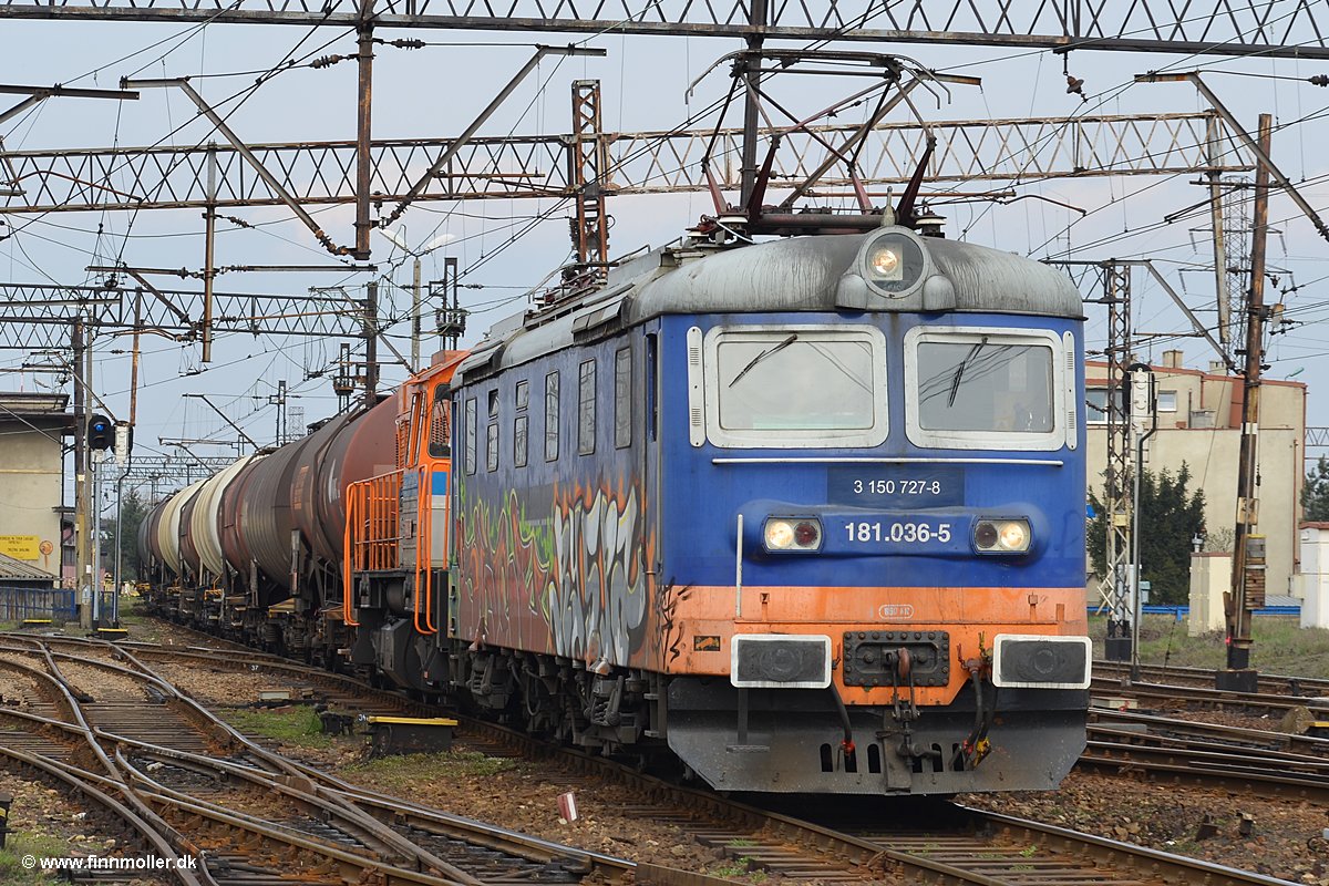 DB Schenker Rail Polska 181 036 + STK Polska T448p-122