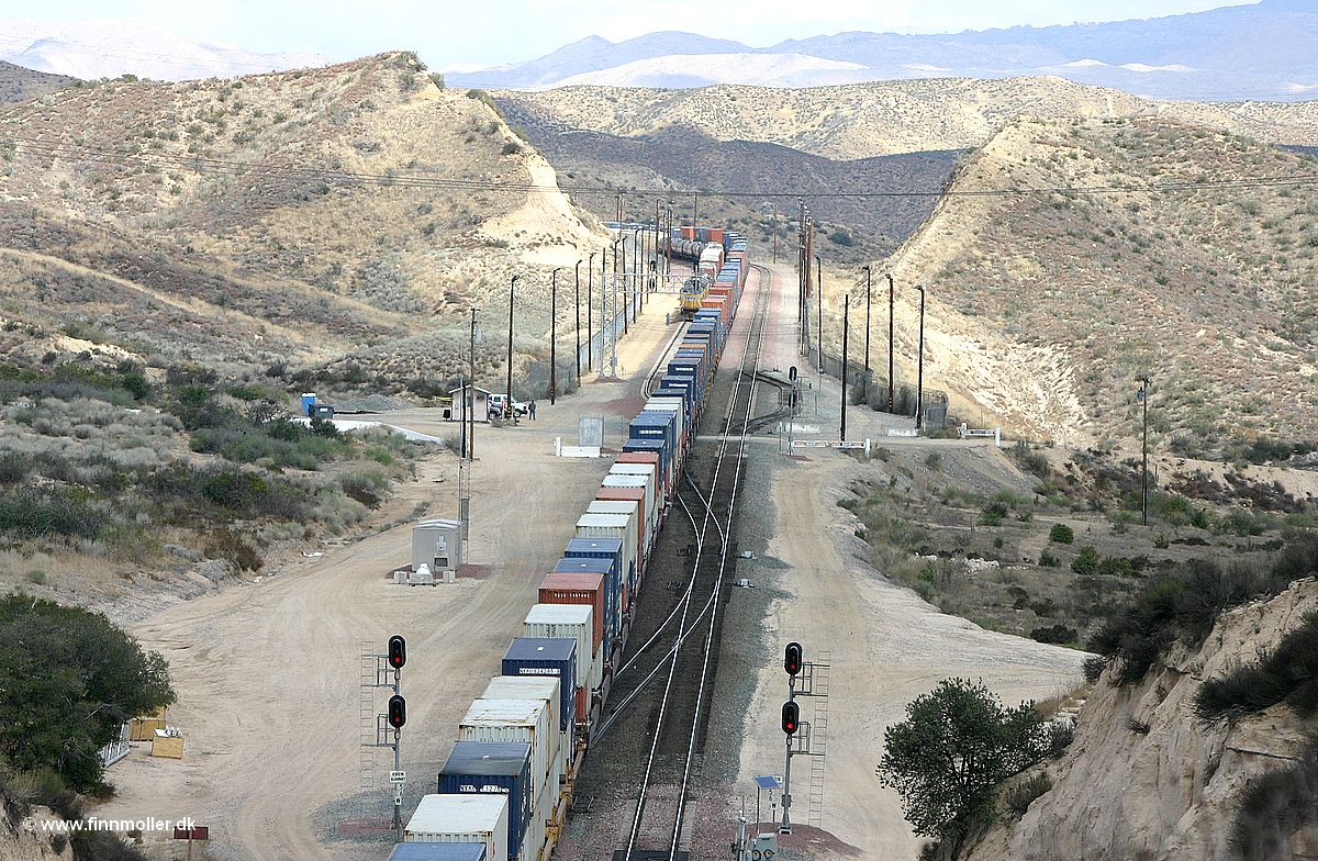 BNSF double stack in Cajon Pass