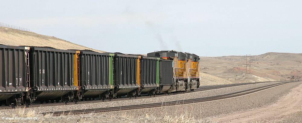 Loaded coal train