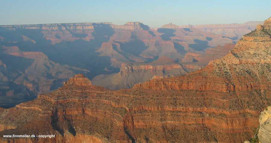 Grand Canyon i aftenlyset