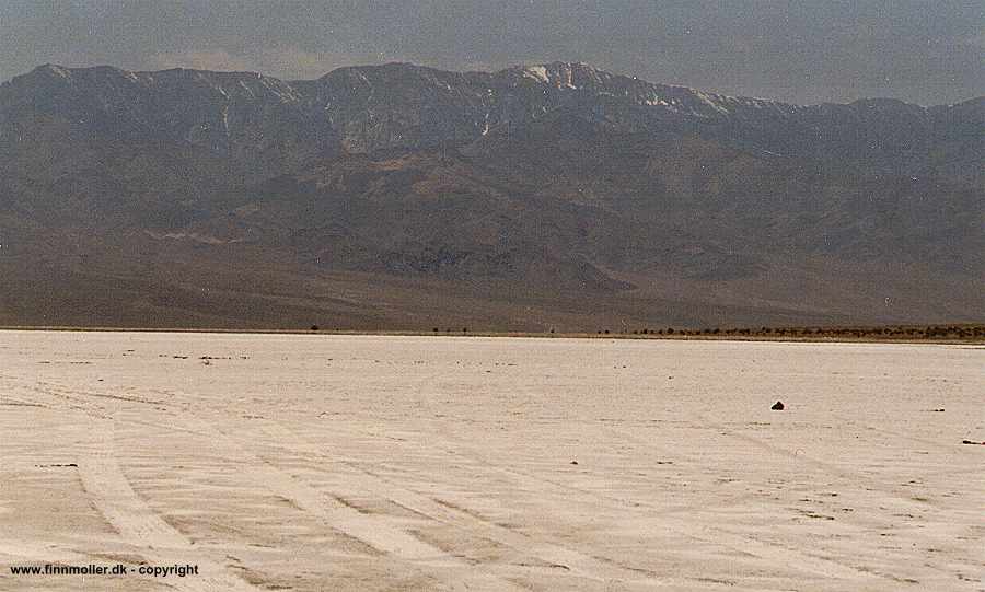 Dry salt lake near Mormon Point