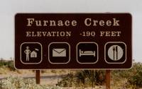 Furnace Creek - 190 feet (58 m) below sea level