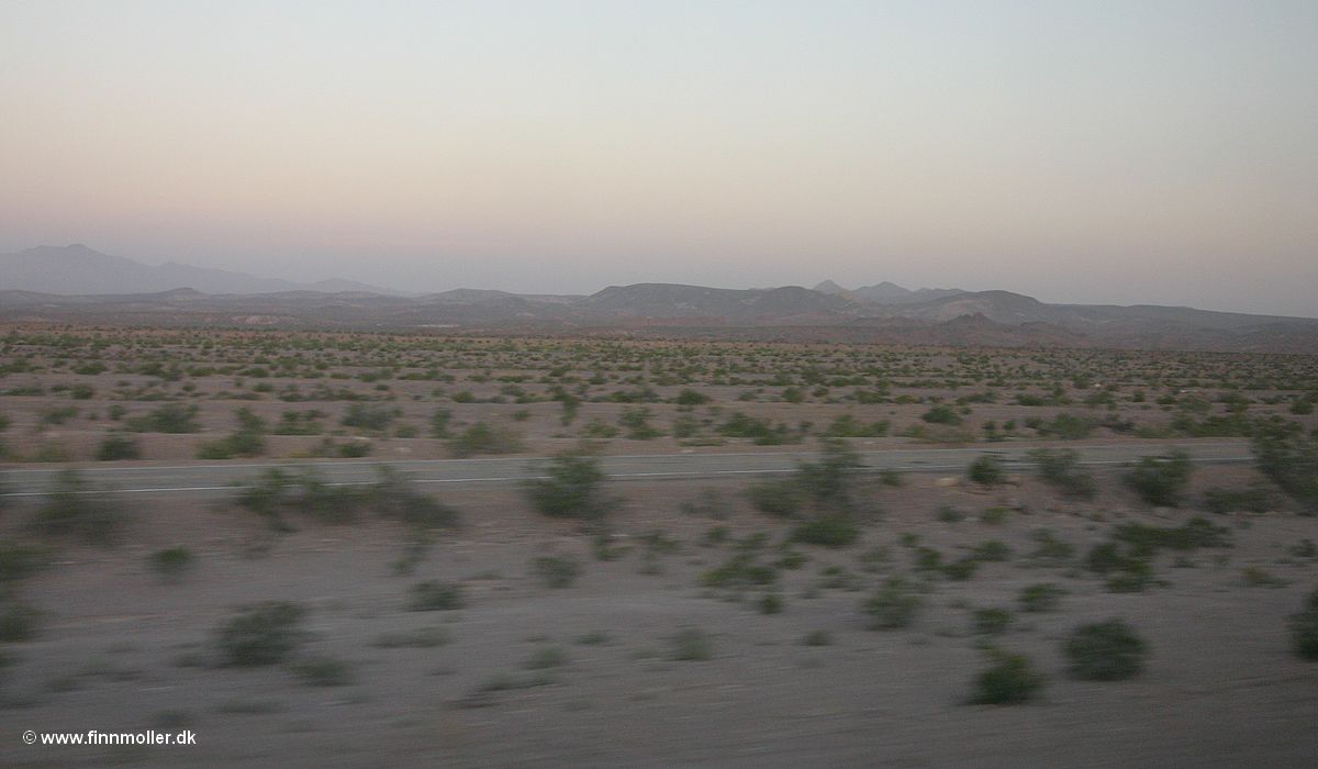 Mojave ørkenen set fra Amtrak toget