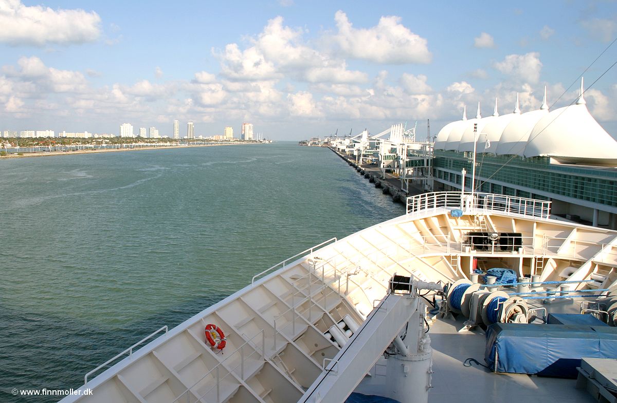 View over Port of Miami