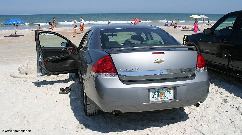 Vores lejebil på Daytona Beach