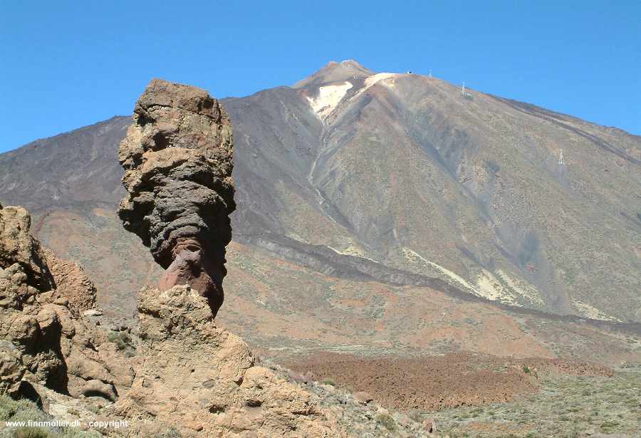 Roque Cinchado and Teide