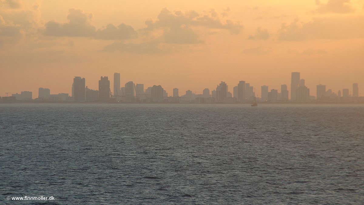 Sunset over Miami